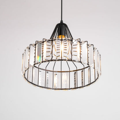Crystal Drum Pendant Lamp