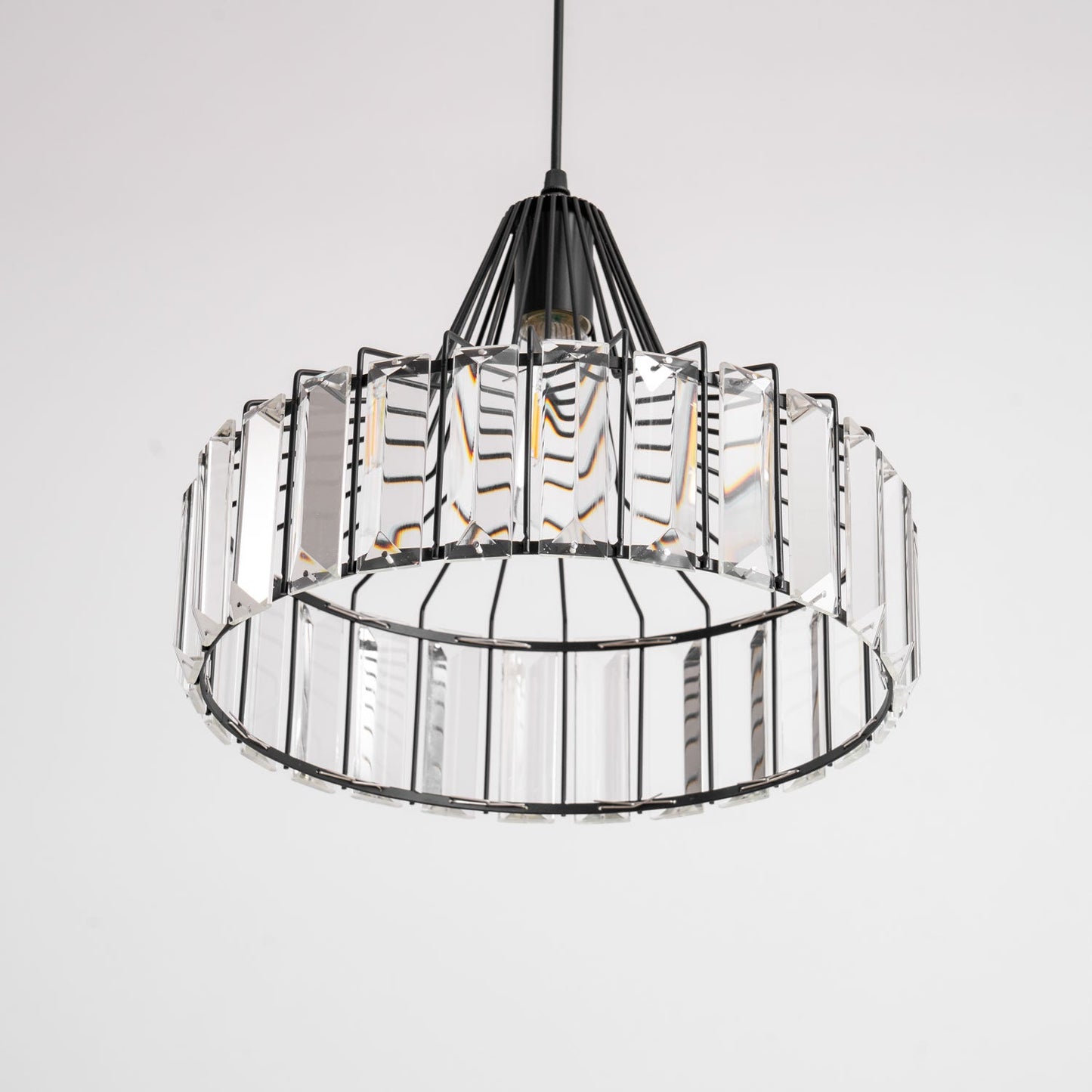 Crystal Drum Pendant Lamp