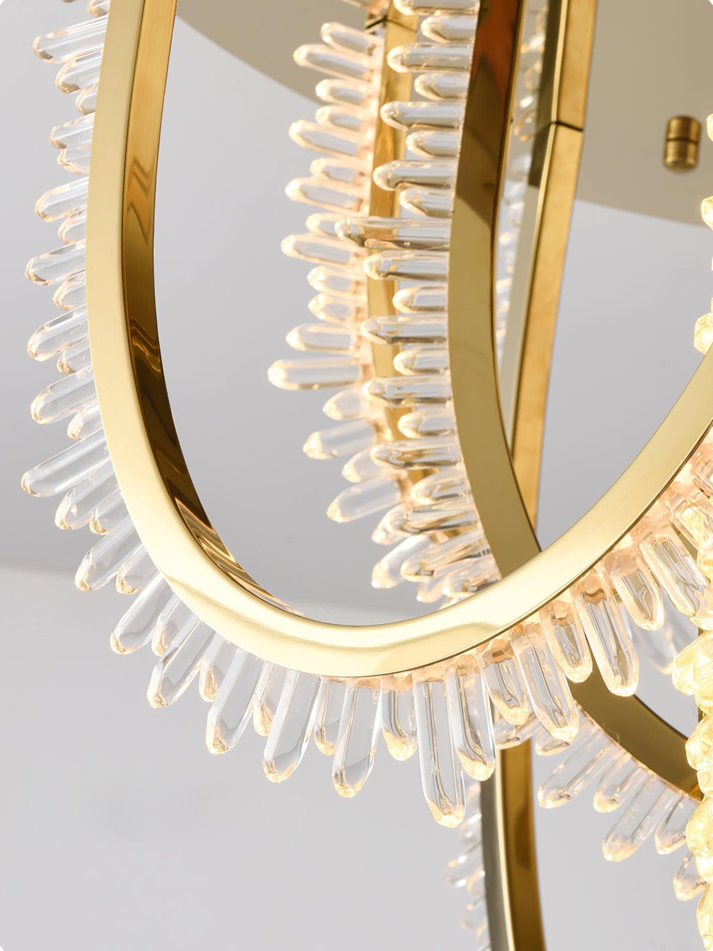 Crystal Corde Ceiling Light