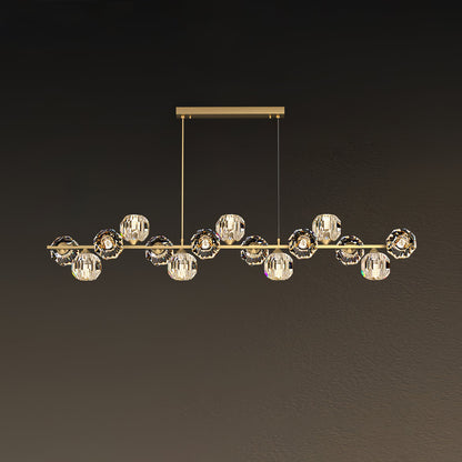 Crystal Glass Ball Chandelier