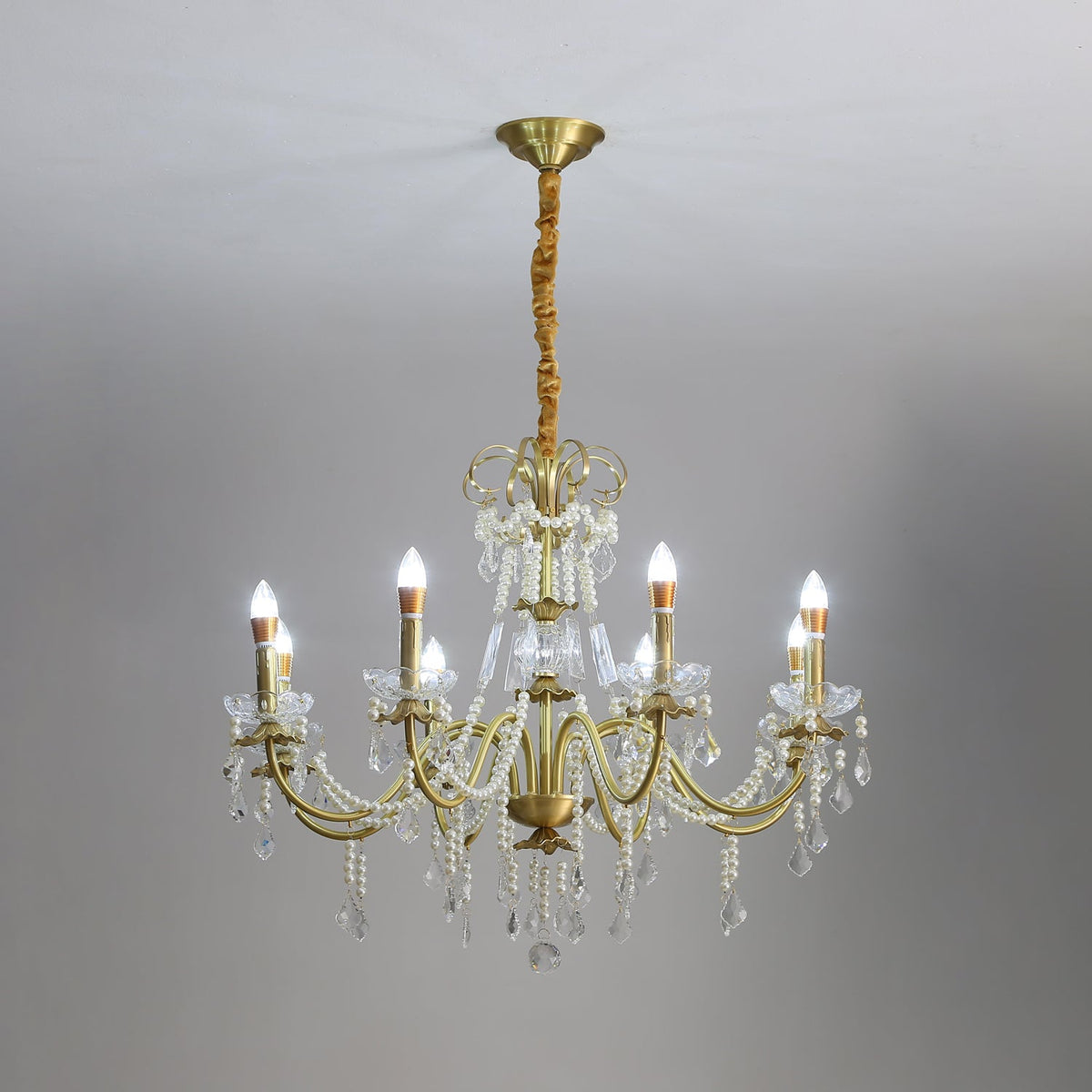 Crystal Pearl Chandelier