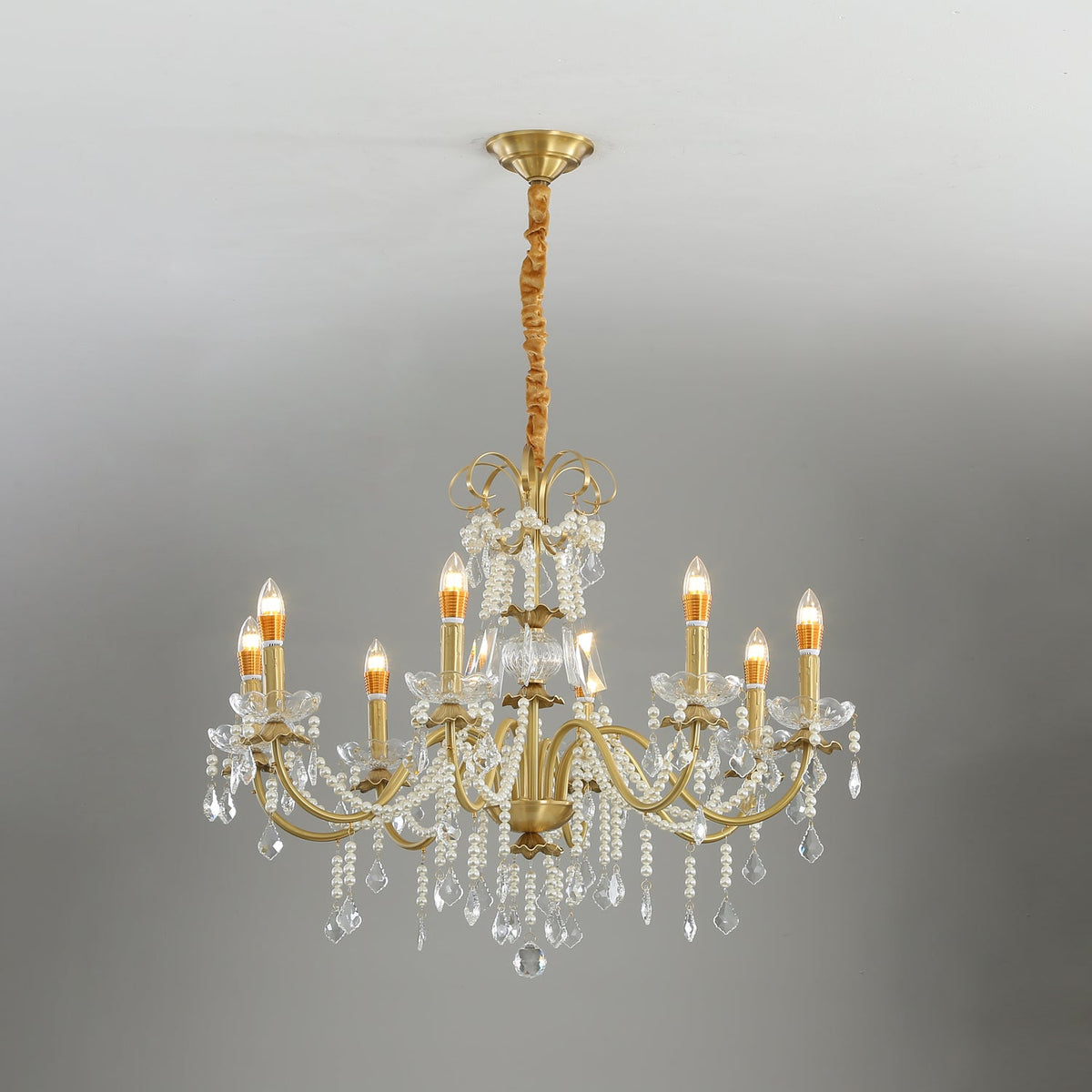 Crystal Pearl Chandelier