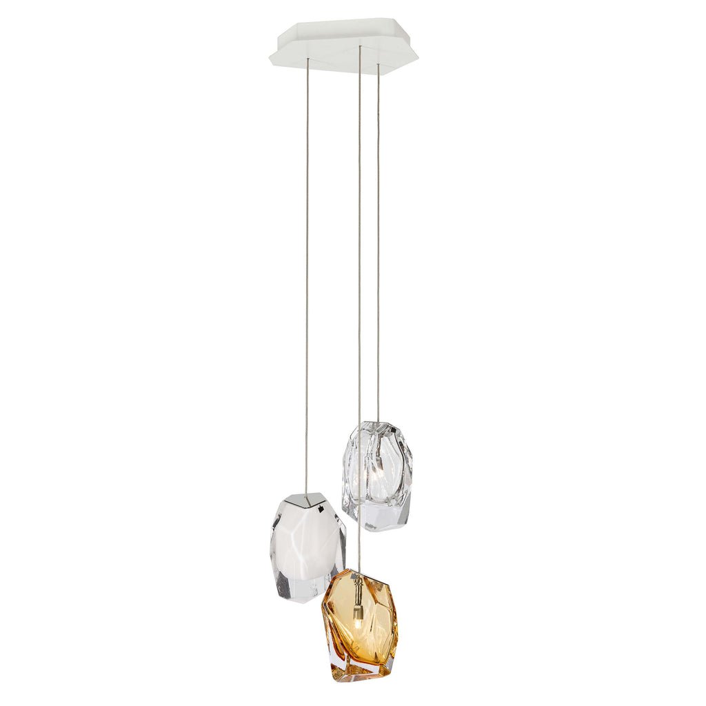 Crystal Rock Cluster Pendant Light