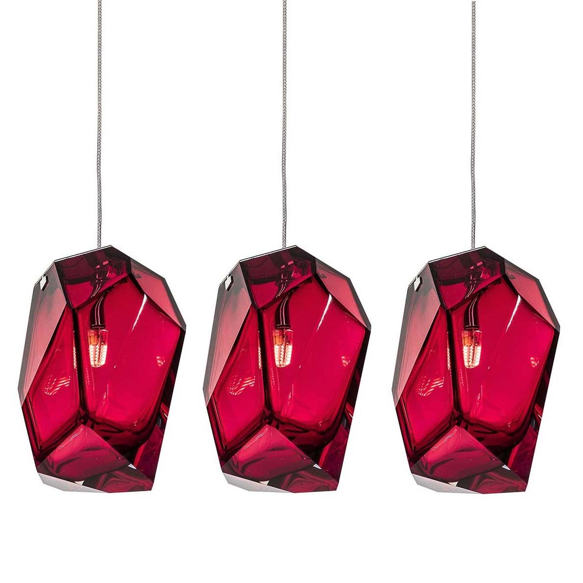 Crystal Rock Cluster Pendant Light
