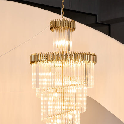 Crystal Spiral Chandelier