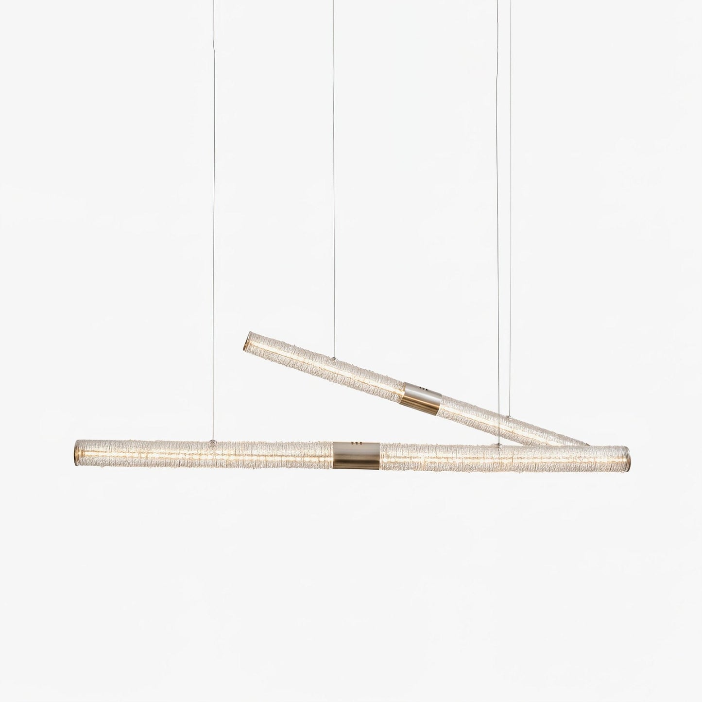 Crystal Stream Linear Pendant Lamp
