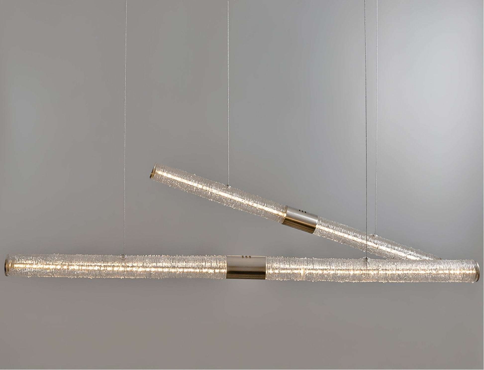 Crystal Stream Linear Pendant Lamp