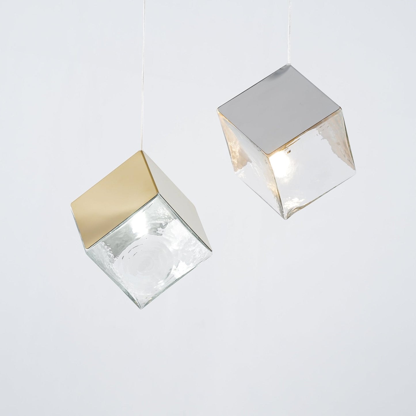 Cubic Luster Cascade Chandelier