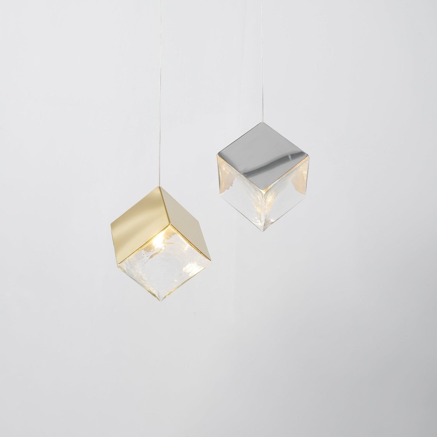 Cubic Luster Cascade Chandelier