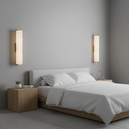 Cuboid Alabaster Wall Light