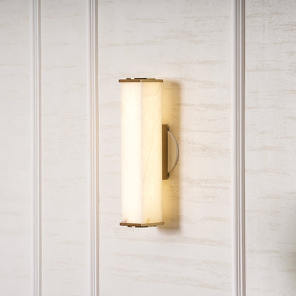 Cuboid Alabaster Wall Light
