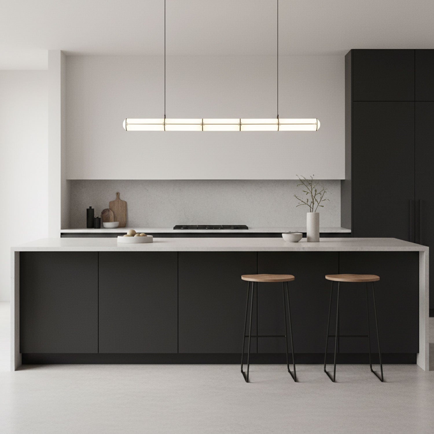 Cylindrical Endless Pendant Light