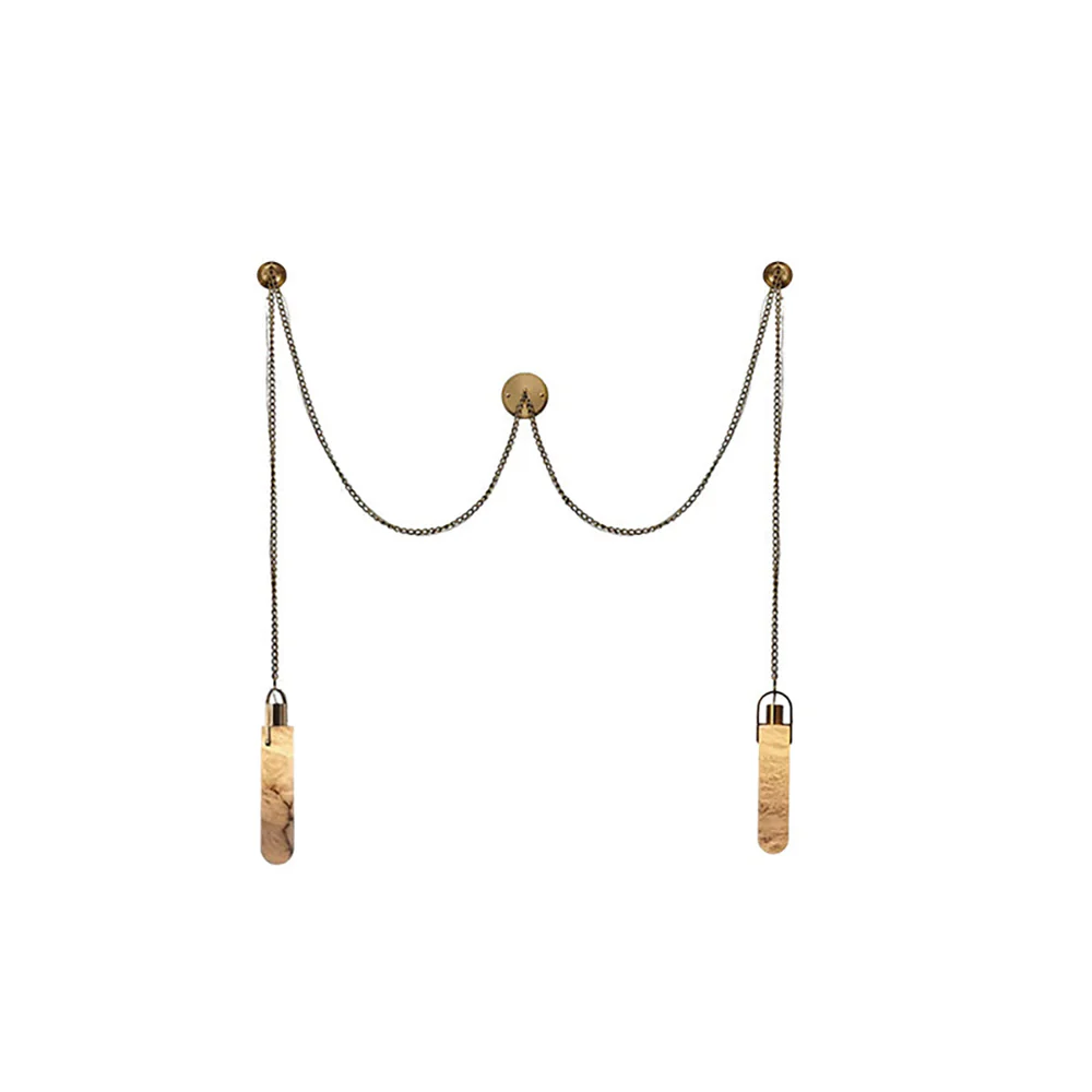 Cylindrical Cluster Alabaster Chandelier