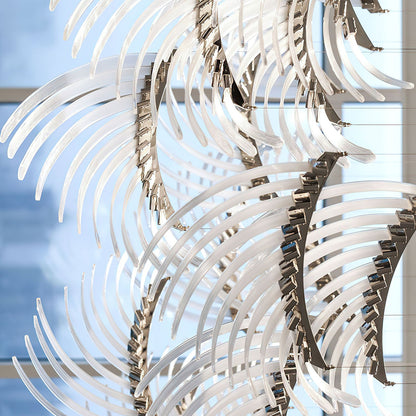 The Bird Feather Wings LED Chandelier | Custom Size & Made-to-Order Lighting for Luxury Homes & Commercial Spaces