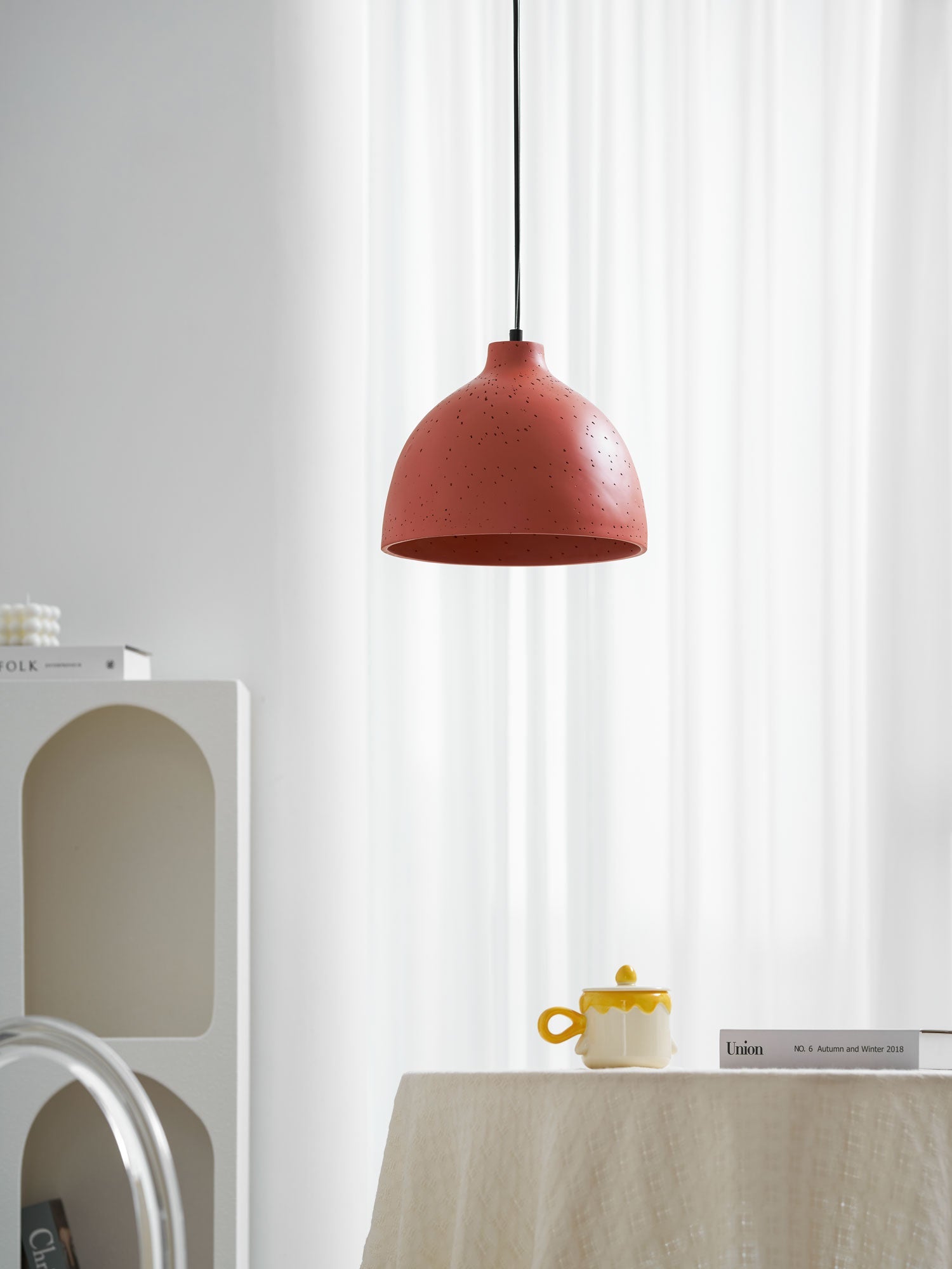 Resin Bowl Pendant Lamp