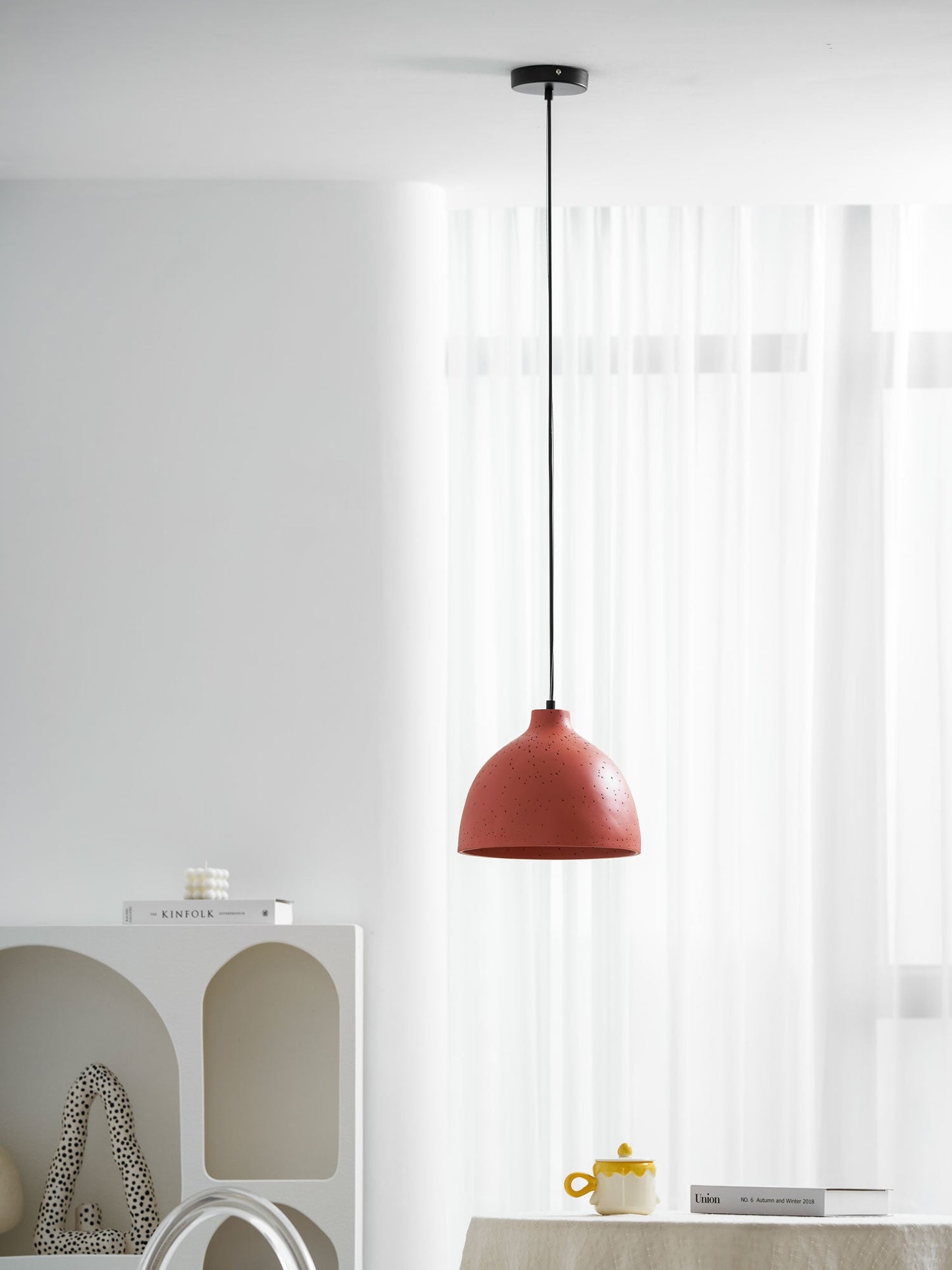 Resin Bowl Pendant Lamp