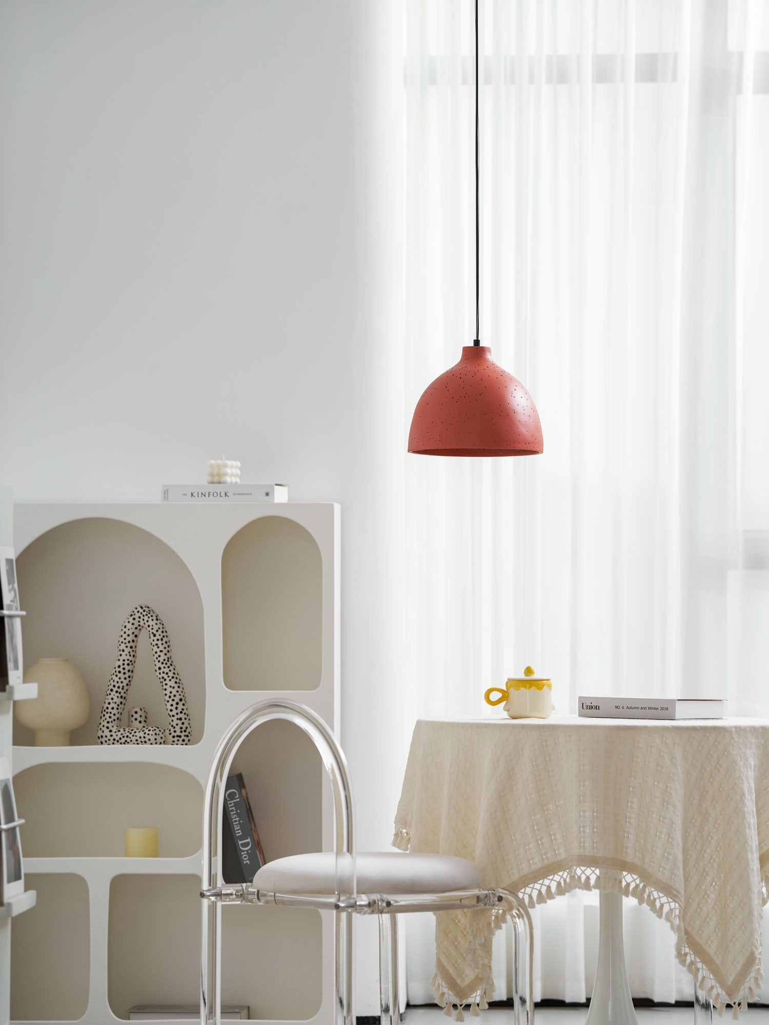 Resin Bowl Pendant Lamp