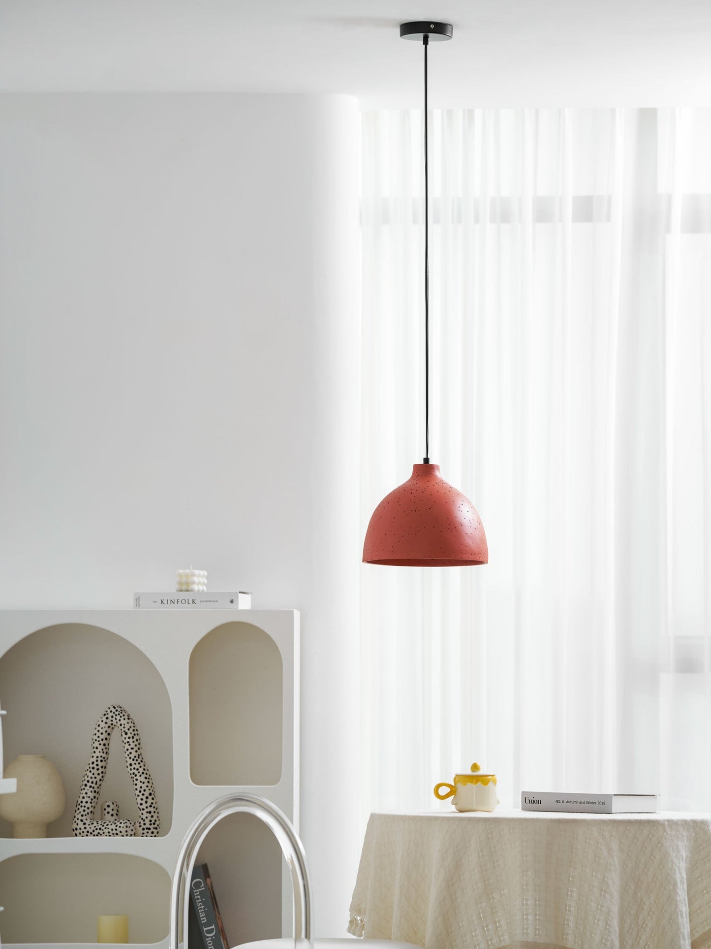 Resin Bowl Pendant Lamp