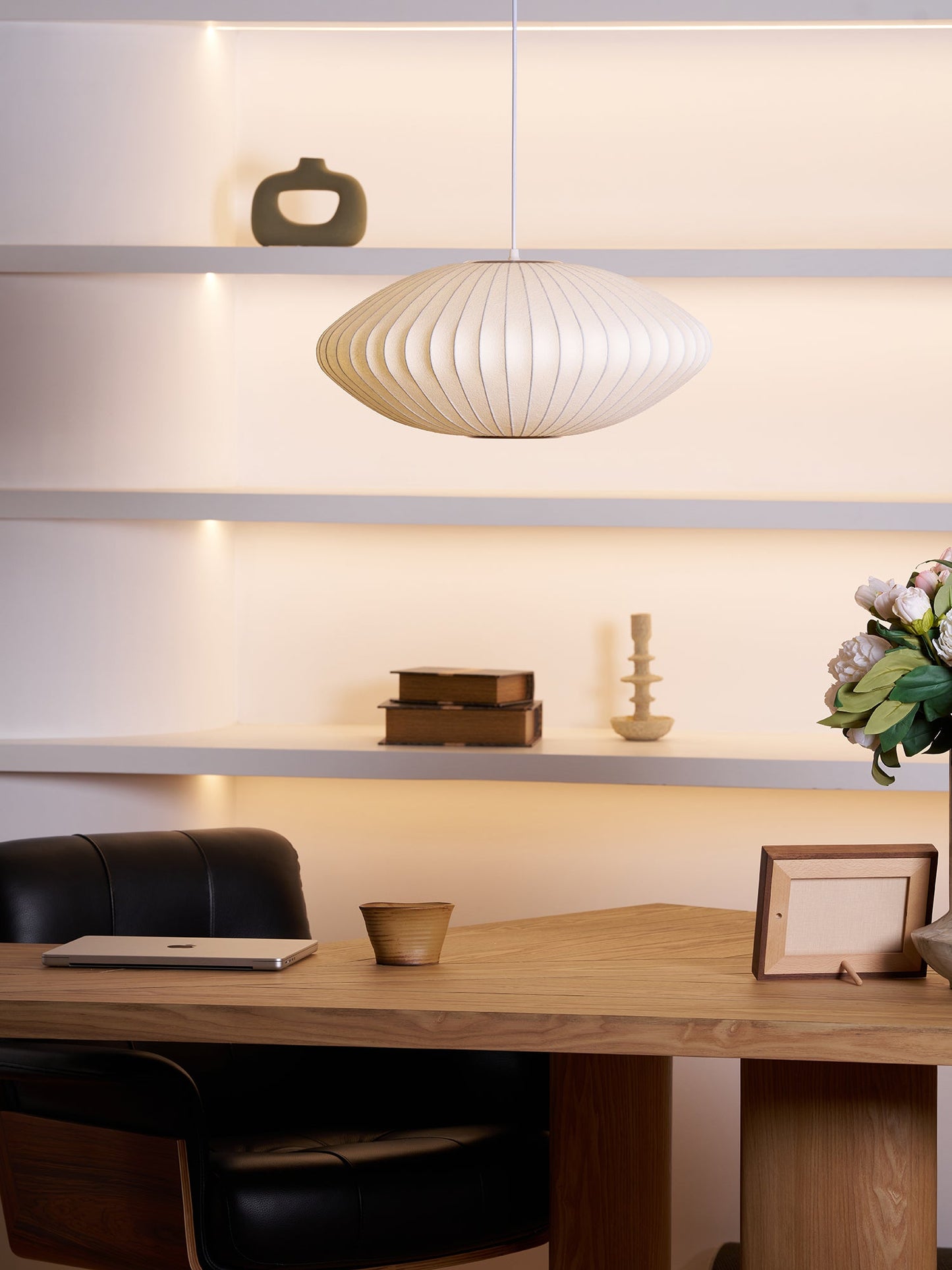 Bubble Mulberry Silk Pendant Lamp
