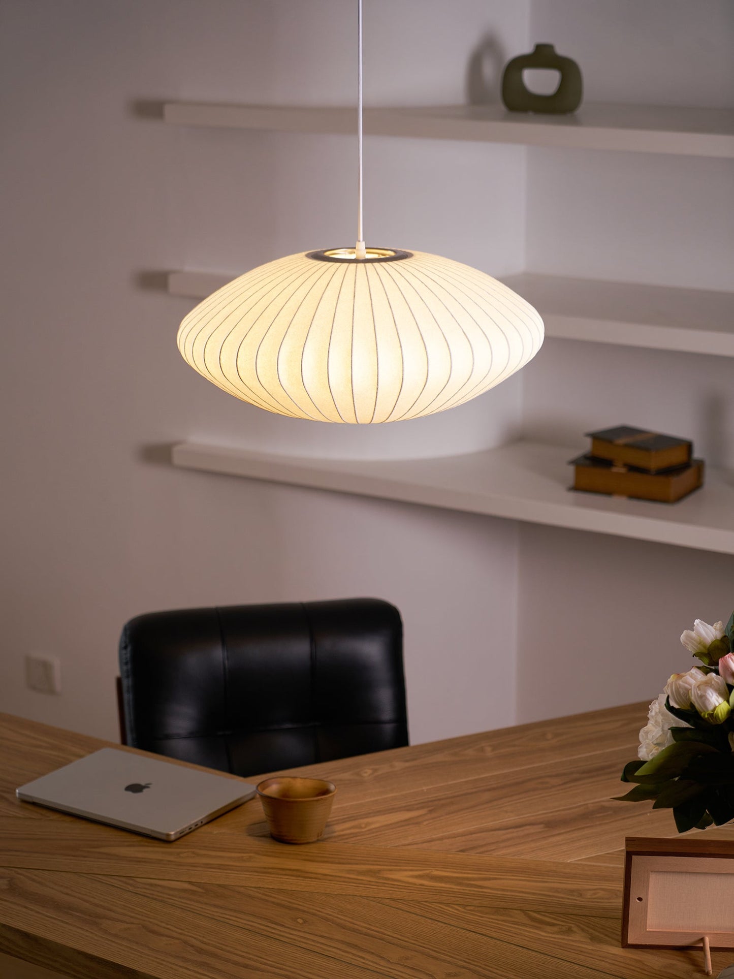 Bubble Mulberry Silk Pendant Lamp