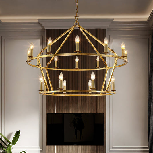 Aurevon Grand Wheel Chandelier