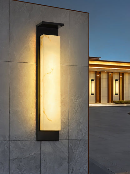 Delaney Alabaster Outdoor Wall Light