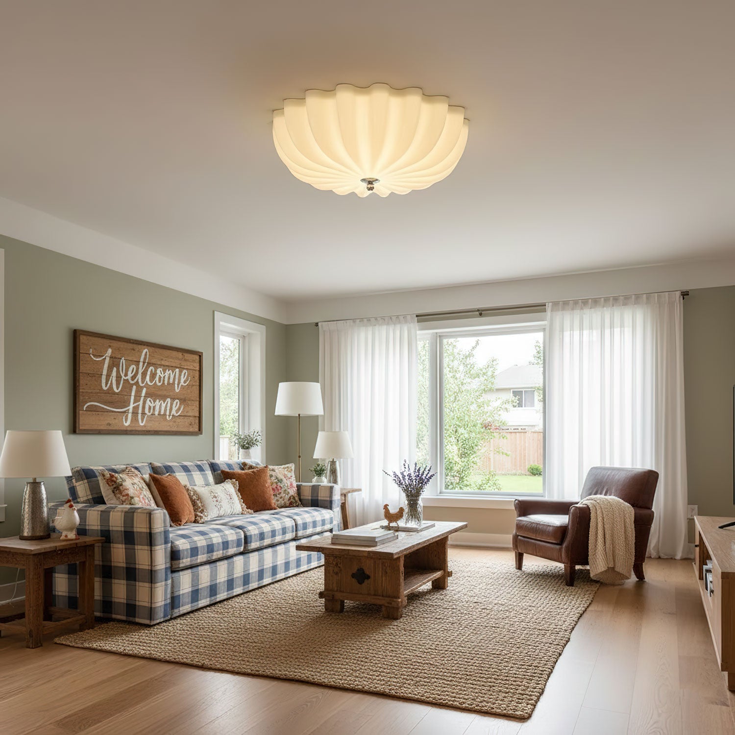 Dewdrop Shell Ceiling Light