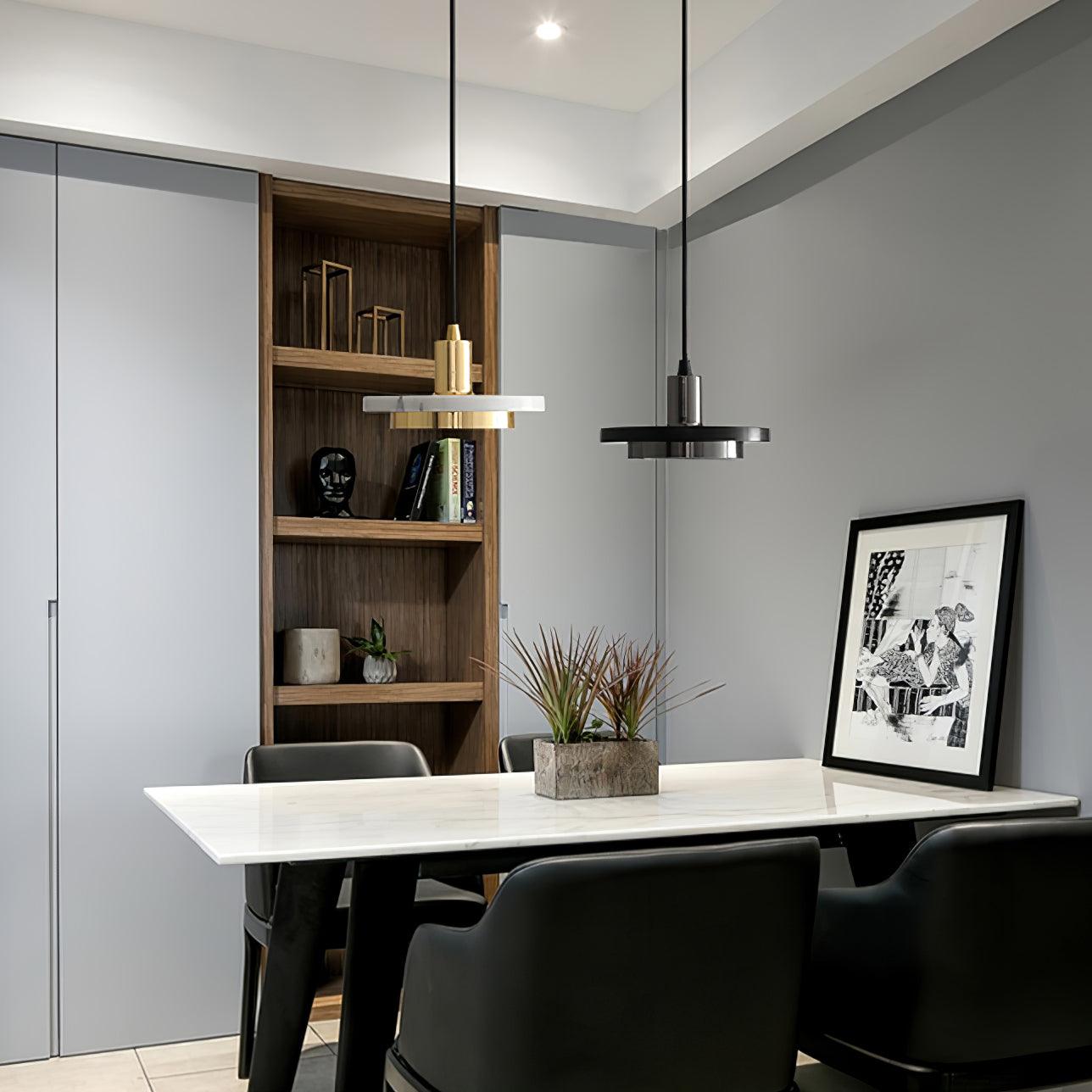 Double Circle Pendant Light