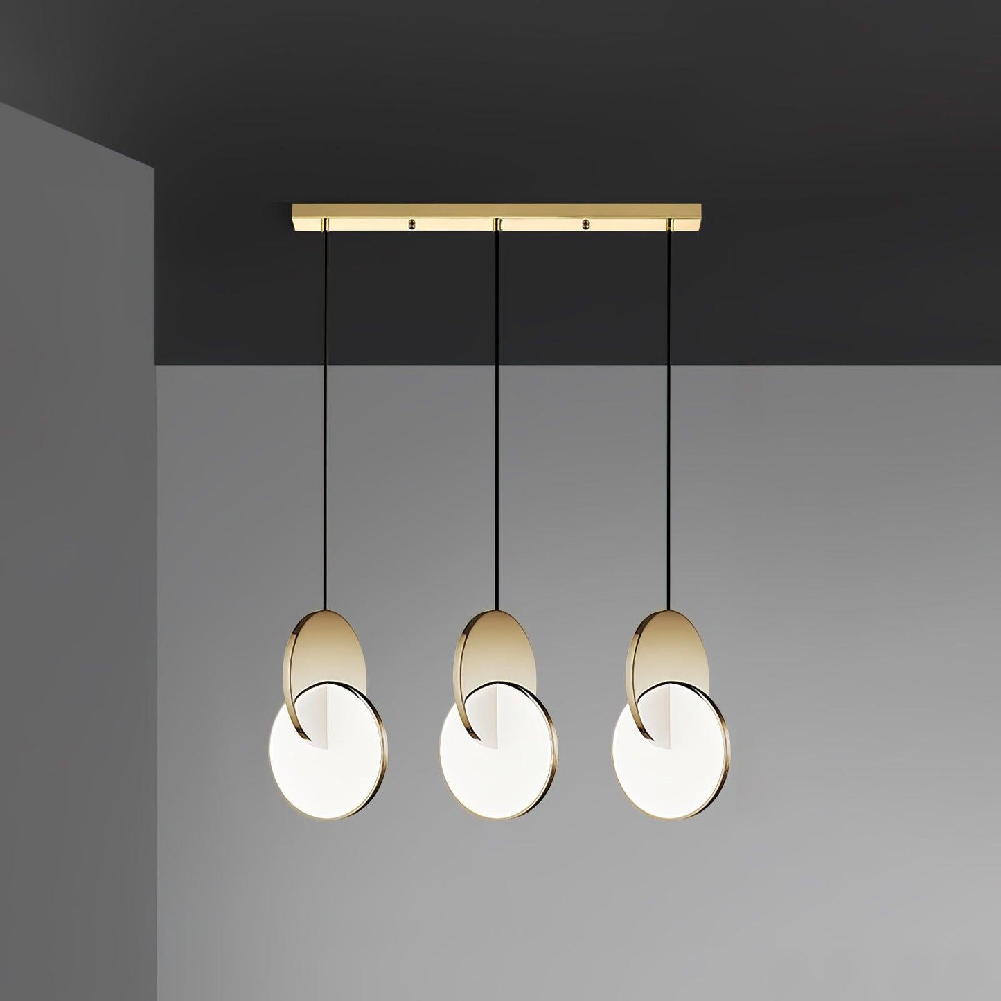 Double Disk Pendant Lamp