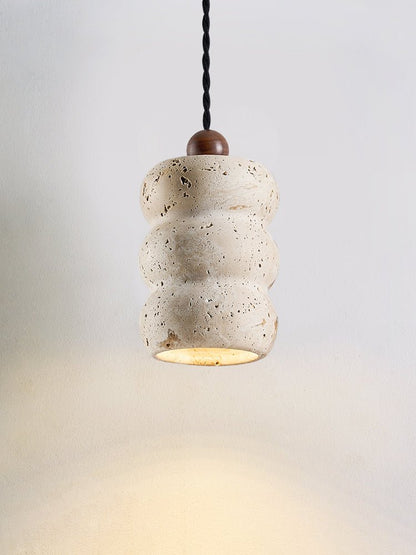 Dune Pebble Travertine Pendant Light