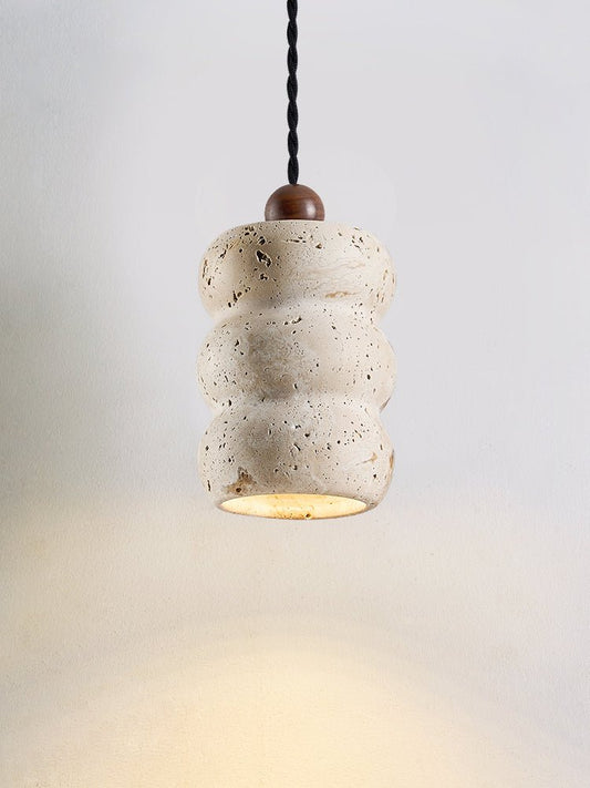 Dune Pebble Travertine Pendant Light