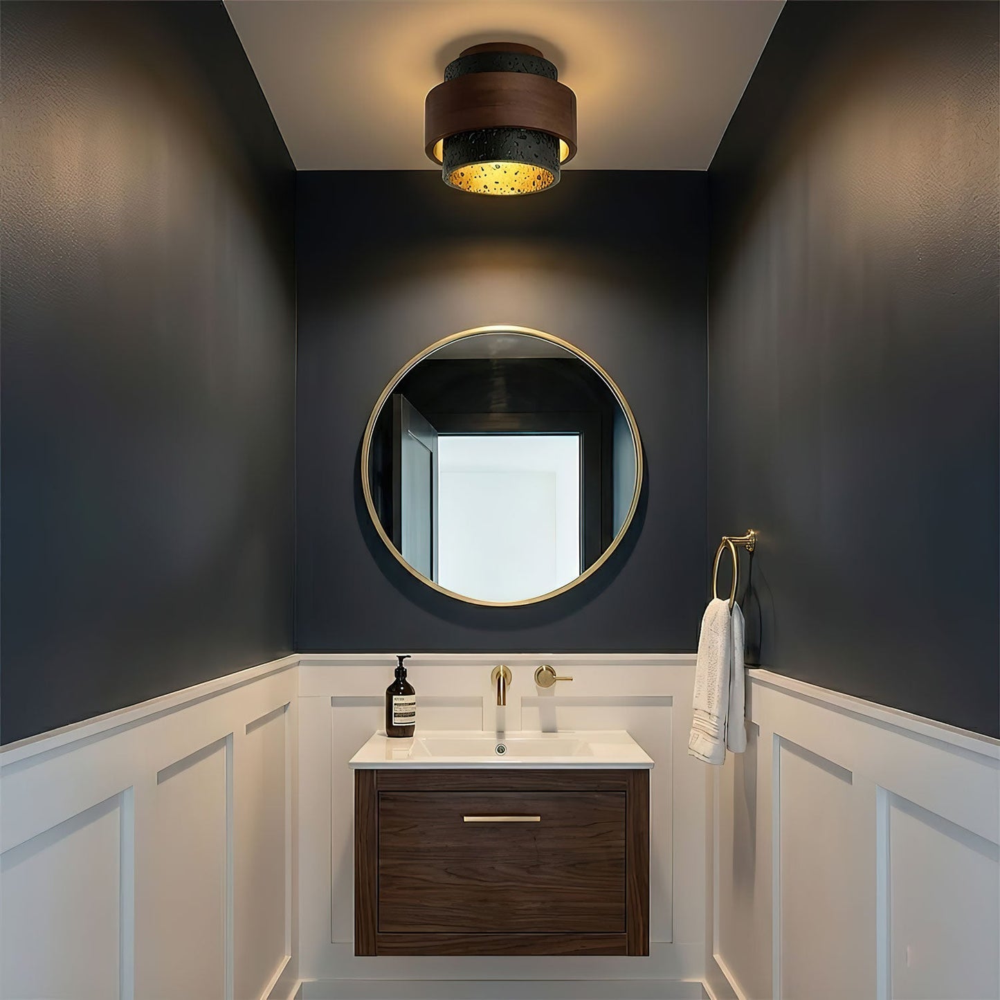 Ebony Ceiling Light
