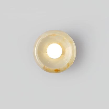 Eclipse Jade Alabaster Wall Sconce