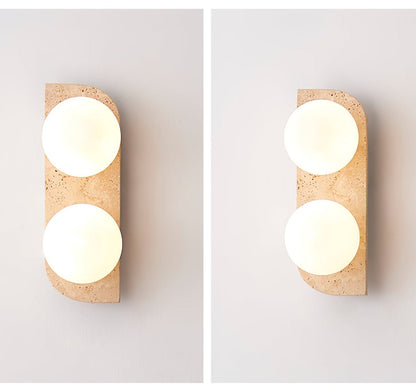Elysian Travertine Wall Light