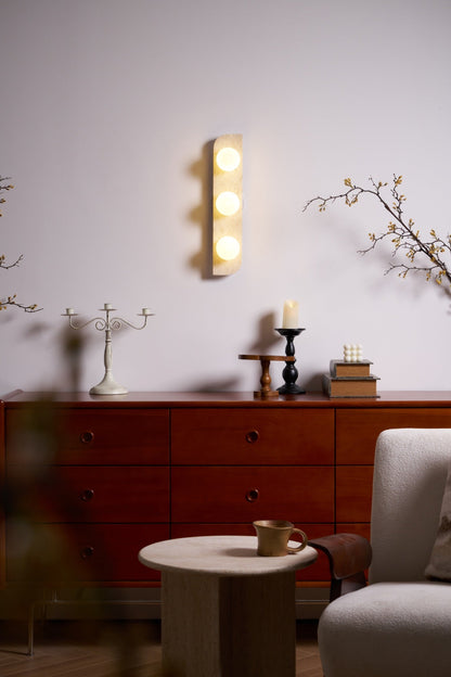 Elysian Travertine Plug-in Wall Light