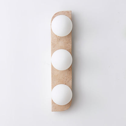 Elysian Travertine Plug-in Wall Light