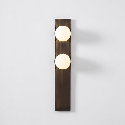 Geo Lumen Bar Alabaster Wall Sconce
