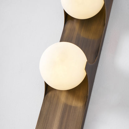 Geo Lumen Bar Alabaster Wall Sconce