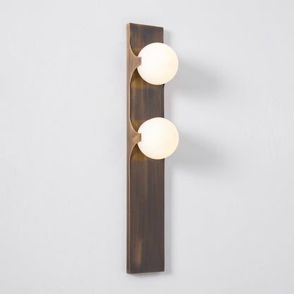 Geo Lumen Bar Alabaster Wall Sconce