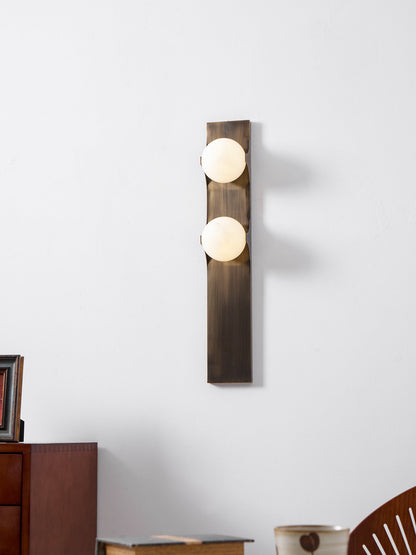 Geo Lumen Bar Alabaster Wall Sconce