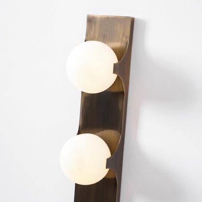 Geo Lumen Bar Alabaster Wall Sconce