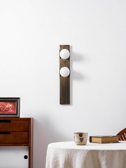 Geo Lumen Bar Alabaster Wall Sconce