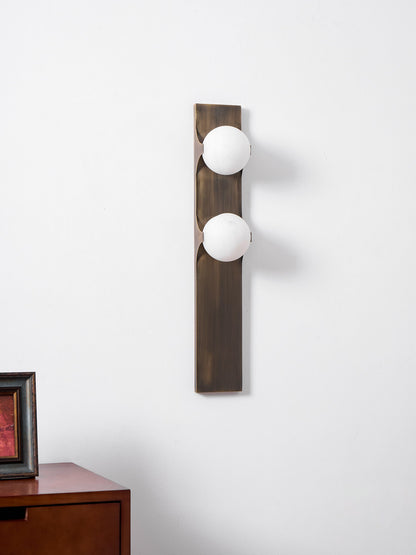 Geo Lumen Bar Alabaster Wall Sconce