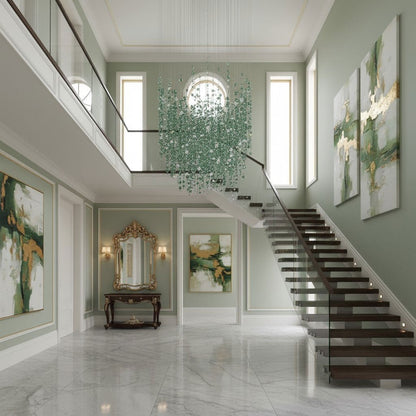 Emerald Rainfall Crystal Customize Chandelier