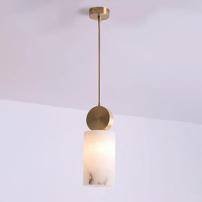 Etruscan Aabaster Pendant Light