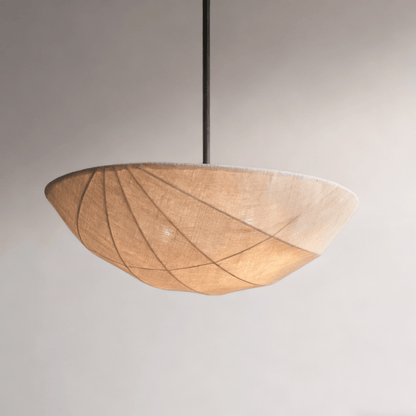 Fabric Saucer Pendant Light