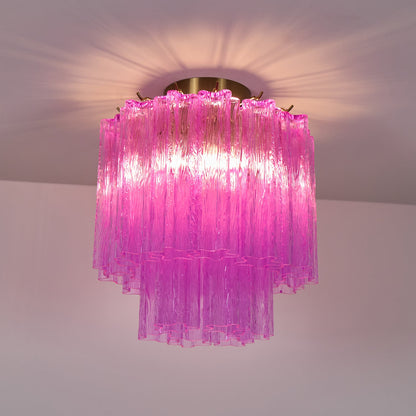 Fiora Purple Glass Ceiling Lamp