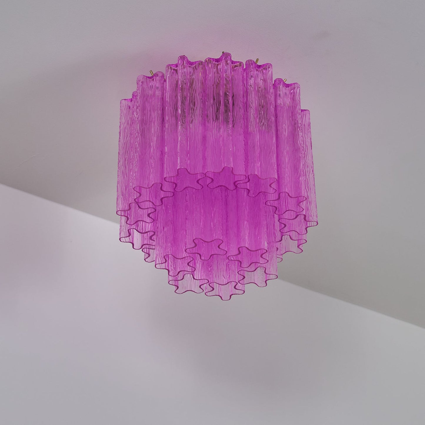 Fiora Purple Glass Ceiling Lamp