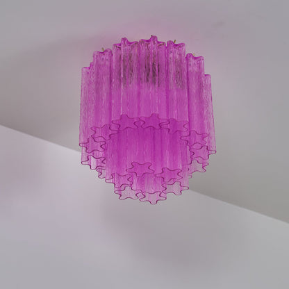 Fiora Purple Glass Ceiling Lamp