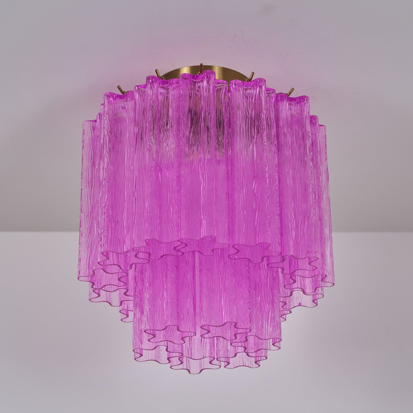 Fiora Purple Glass Ceiling Lamp